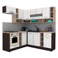 Bucatarie de Colt COSSY NEW 180-200 ST. Wenge / Decor 8508